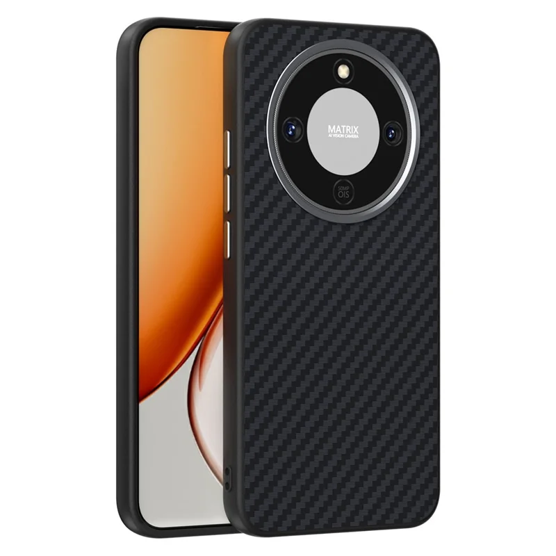 ABEEL Magnetic Case For Honor Magic8 Lite 5G  /  X9d 5G  /  X70 5G Carbon Fiber Texture Phone Back Cover - Black