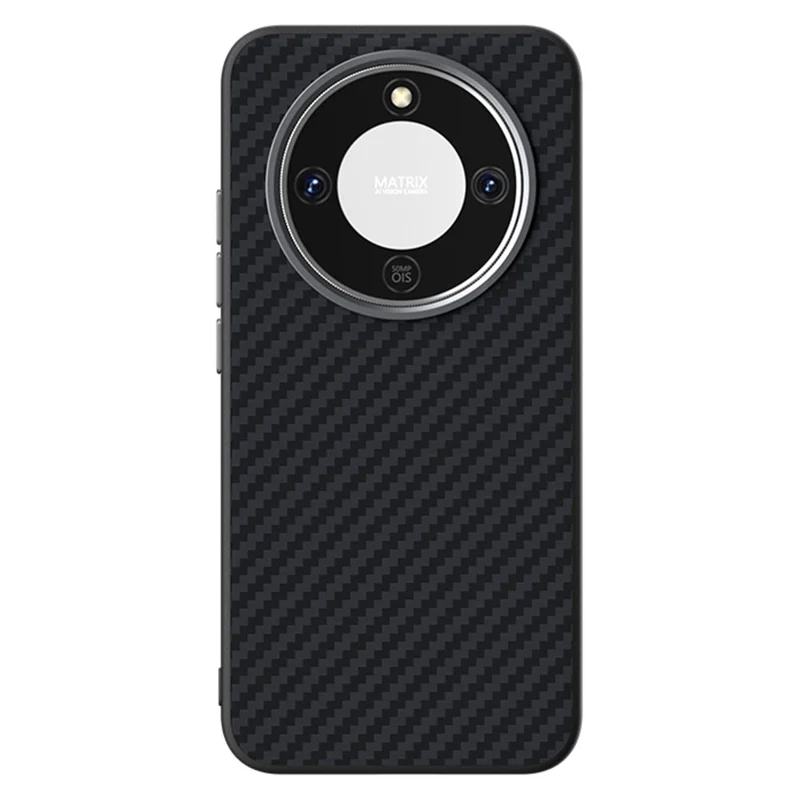 ABEEL Magnetic Case For Honor Magic8 Lite 5G  /  X9d 5G  /  X70 5G Carbon Fiber Texture Phone Back Cover - Black