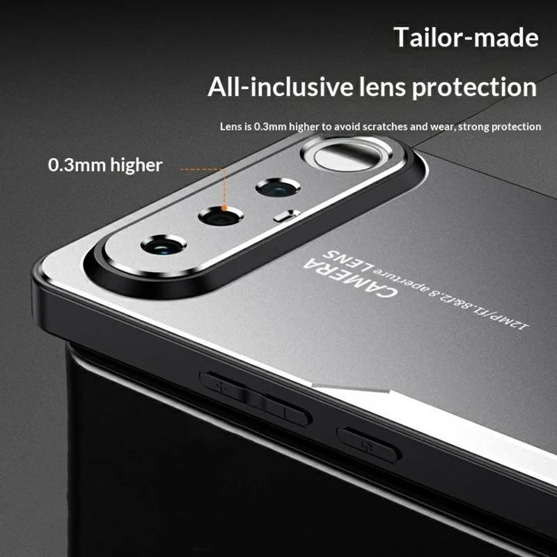 For Realme 16 5G Phone Case Aluminium Alloy TPU PC Back Cover - Gold