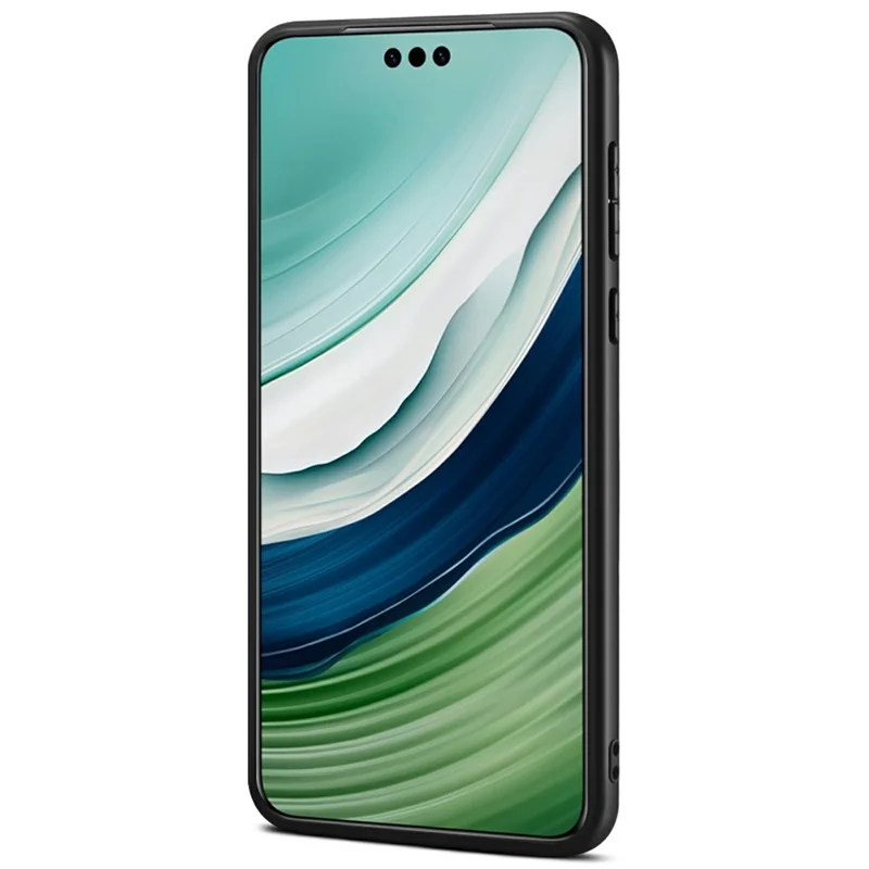 DENIOR A08+1 For Huawei Mate 60 Magnetic Case Calf Texture Leather +  PC +  TPU Phone Cover - Orange