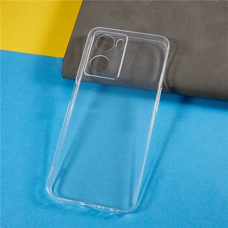 Crystal Clear Back Protective Case per Oppo A57 4G / A57s 4G, custodia in TPU antingiallimento e leggera