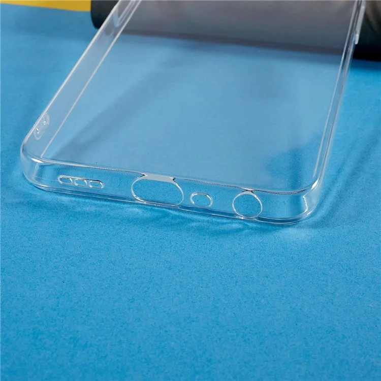 Crystal Clear Back Protective Case per Oppo A57 4G / A57s 4G, custodia in TPU antingiallimento e leggera