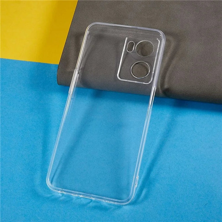 Crystal Clear Back Protective Case per Oppo A57 4G / A57s 4G, custodia in TPU antingiallimento e leggera