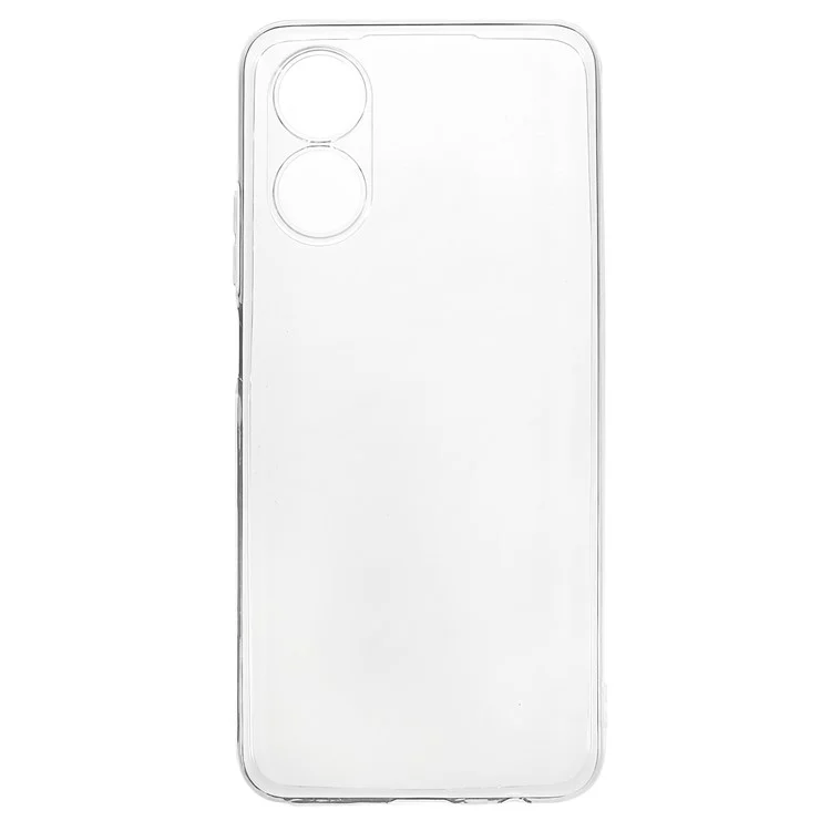 Custodia posteriore per Oppo A17 4G, guscio in TPU leggero e antingiallimento cristallo chiaro