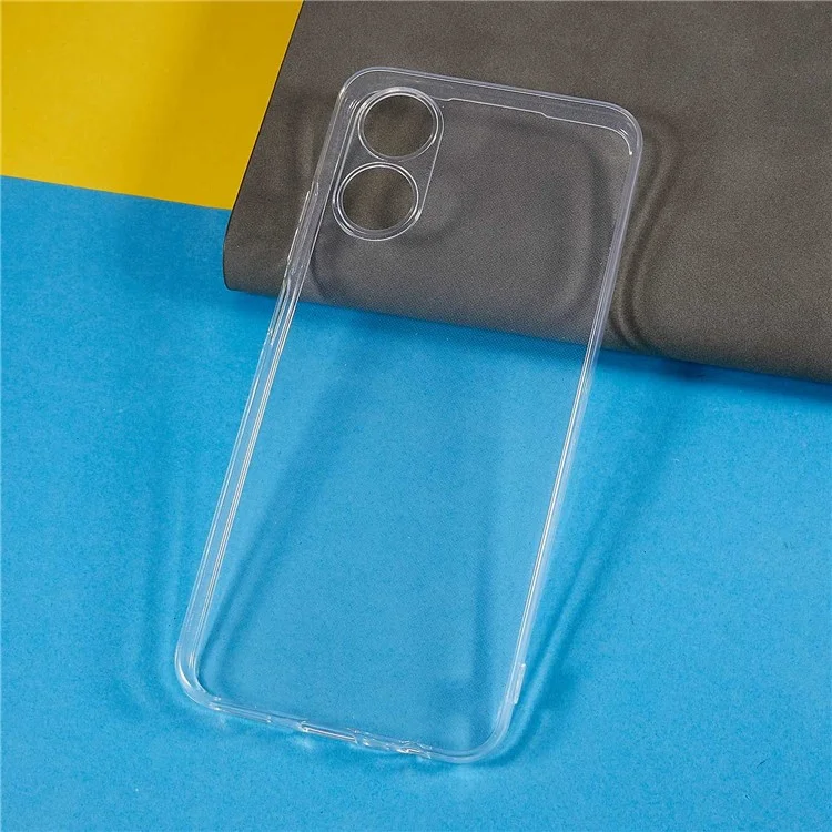 Custodia posteriore per Oppo A17 4G, guscio in TPU leggero e antingiallimento cristallo chiaro
