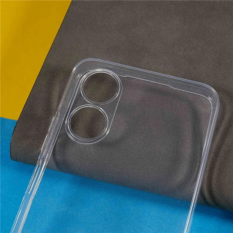 Custodia posteriore per Oppo A17 4G, guscio in TPU leggero e antingiallimento cristallo chiaro