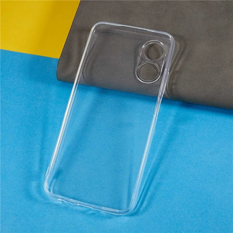 Custodia posteriore per Oppo A17 4G, guscio in TPU leggero e antingiallimento cristallo chiaro