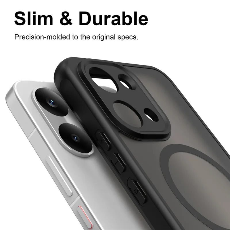 For Xiaomi Poco X8 Pro Max 5G Magnetic Case Anti Drop PC + TPU Phone Cover - Black