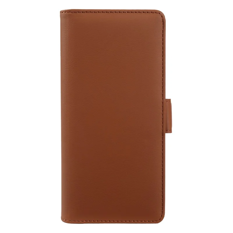 For Samsung Galaxy S23 Leather Case Wallet Stand TPU + PU Skin-touch Cover - Brown