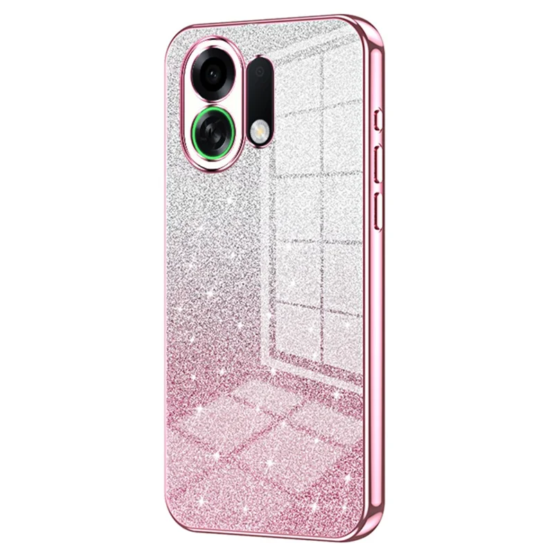 For Oppo K13 Turbo Pro 5G Case Electroplating Gradient Glitter TPU Phone Cover - Pink