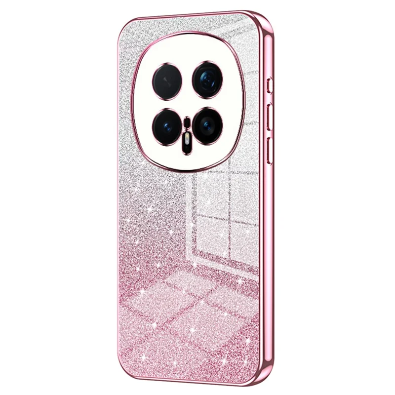 For Honor Magic8 Pro 5G Case Electroplating Gradient Glitter TPU Phone Cover - Pink