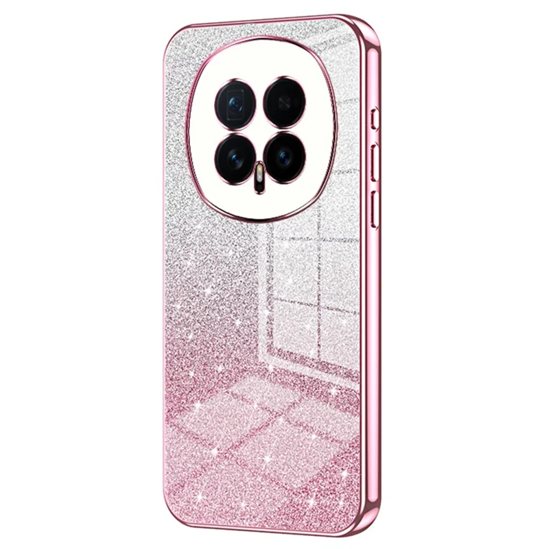 For Honor Magic8 5G Case Electroplating Gradient Glitter TPU Phone Cover - Pink