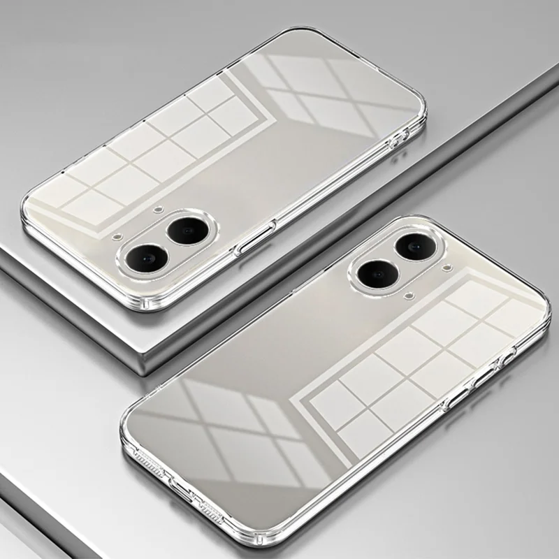 Case For Xiaomi Poco X8 Pro Max 5G  /  Redmi Turbo 5 Max 5G Electroplating Frame Soft TPU Phone Cover - Transparent