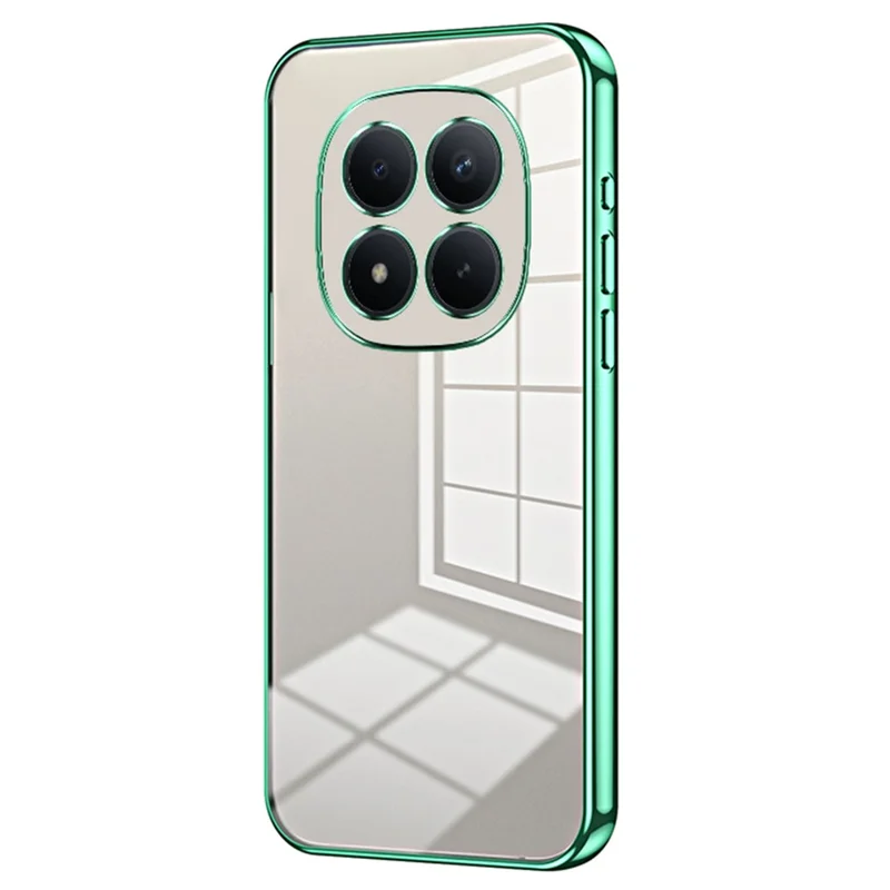 For Xiaomi Redmi Note 15 Pro 4G (Global) Case Electroplating Frame Soft TPU Phone Cover - Green
