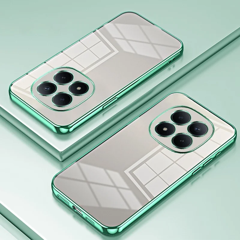 For Xiaomi Redmi Note 15 Pro 4G (Global) Case Electroplating Frame Soft TPU Phone Cover - Green