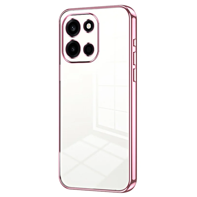 For OnePlus Turbo 6 5G Case Electroplating Frame Soft TPU Phone Cover - Pink