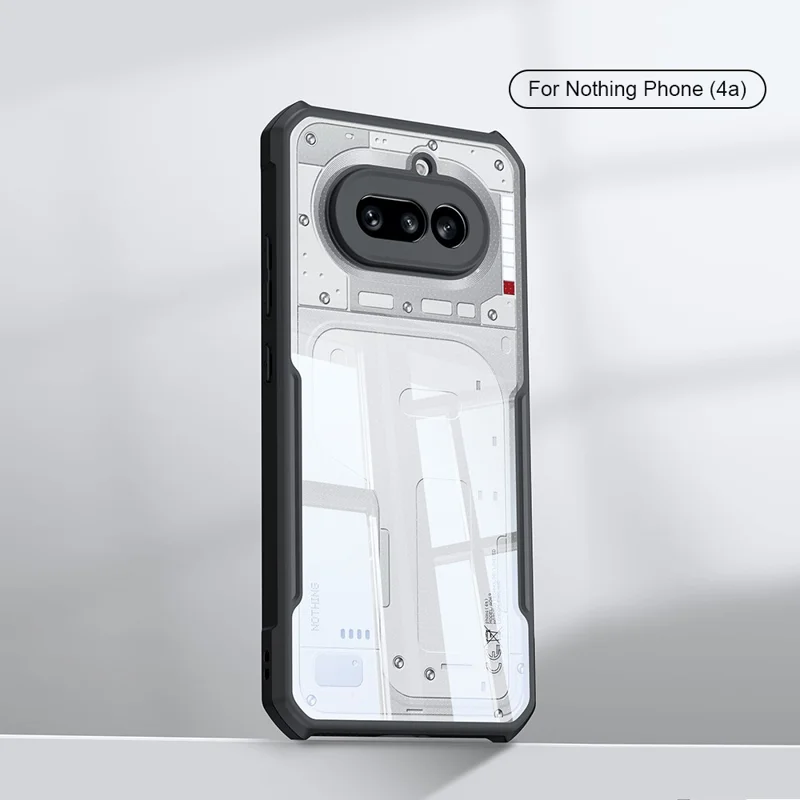 XUNDD For Nothing Phone (4a) Case Dropproof TPU + Acrylic Clear Back Phone Cover - Black