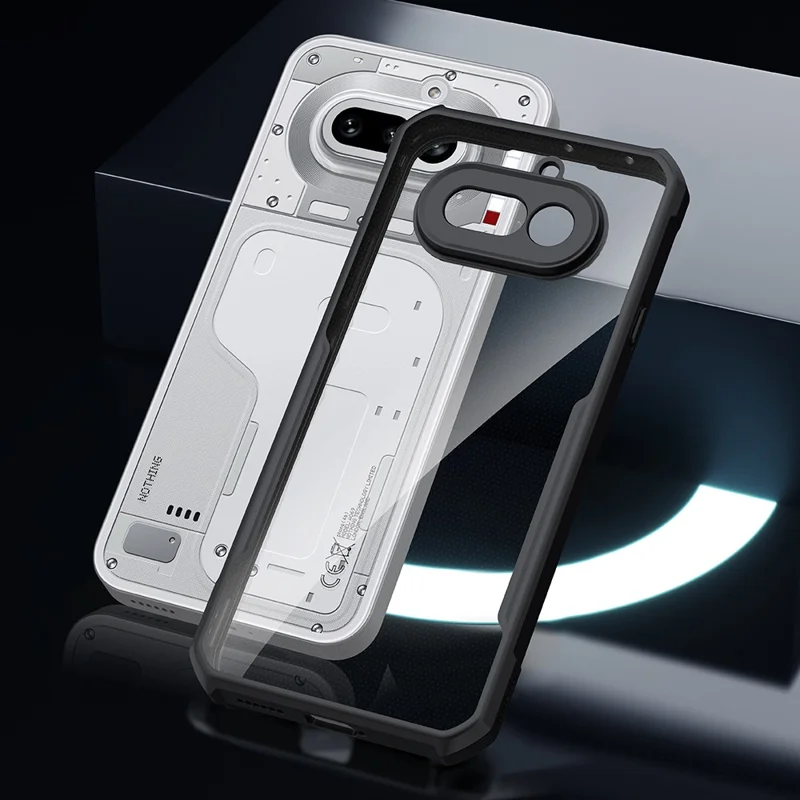 XUNDD For Nothing Phone (4a) Case Dropproof TPU + Acrylic Clear Back Phone Cover - Black