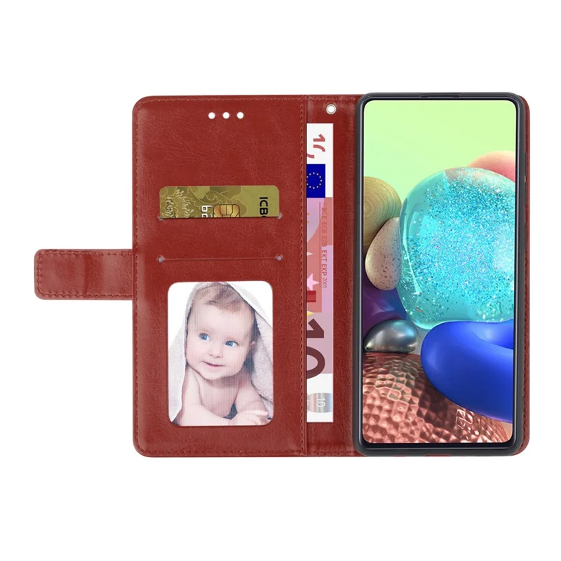 Para Xiaomi Redmi Note 12 Pro 5G / Note 12 Pro Speed 5G / Poco X5 Pro 5G HT01 Funda tipo cartera con líneas con relieve impresas, de piel sintética con tapa protectora y función atril - Marrón