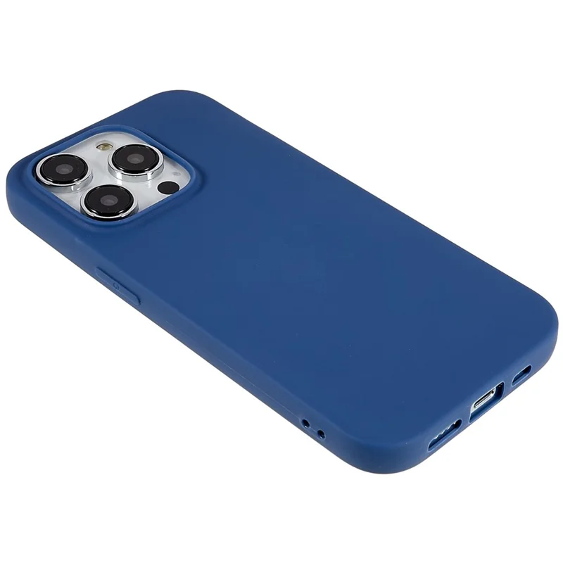 Matte Flexibles TPU-Case für iPhone 14 Pro, kratzfestes Schutzhülle für Handys – Saphir