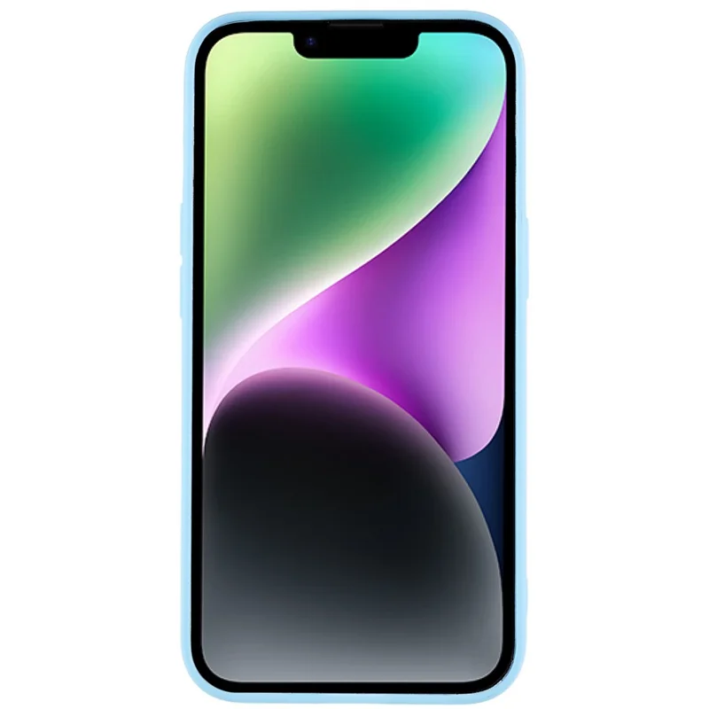 Phone Cover for iPhone 14 Plus Fingerprint Free Matte Protective TPU Phone Cover - Baby Blue