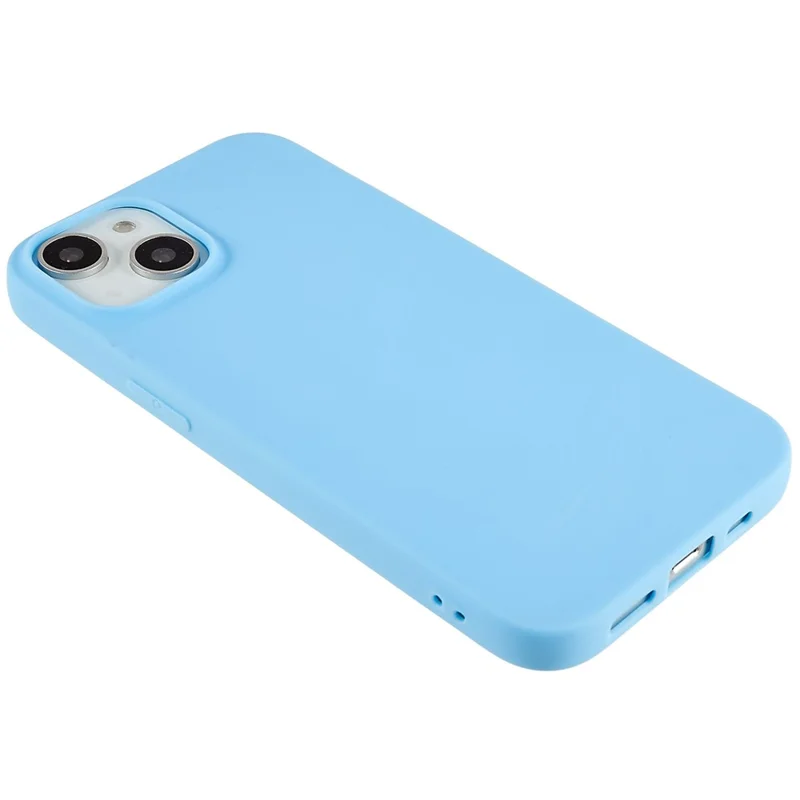 Phone Cover for iPhone 14 Plus Fingerprint Free Matte Protective TPU Phone Cover - Baby Blue