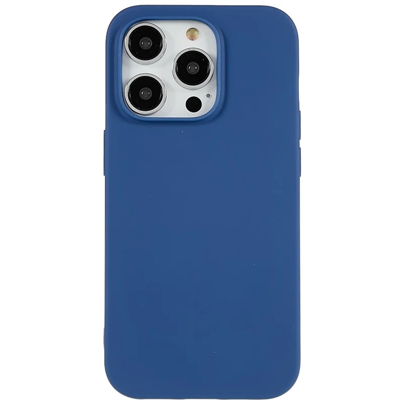 For iPhone 14 Pro Max Anti-fingerprint Protective Case Anti-scratch Matte Flexible TPU Cover - Sapphire