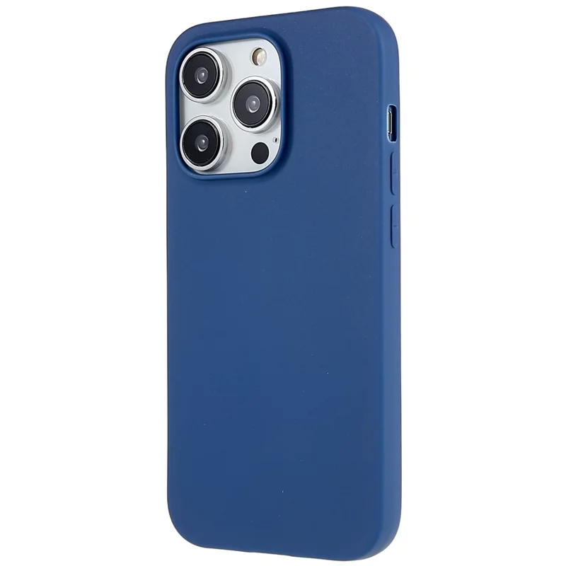 For iPhone 14 Pro Max Anti-fingerprint Protective Case Anti-scratch Matte Flexible TPU Cover - Sapphire