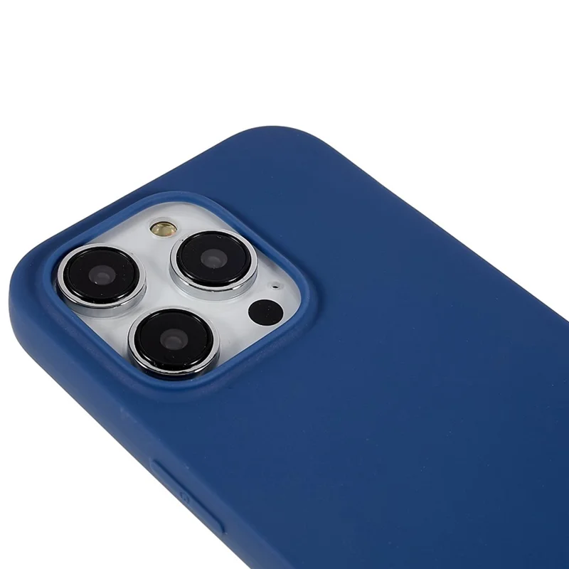 For iPhone 14 Pro Max Anti-fingerprint Protective Case Anti-scratch Matte Flexible TPU Cover - Sapphire