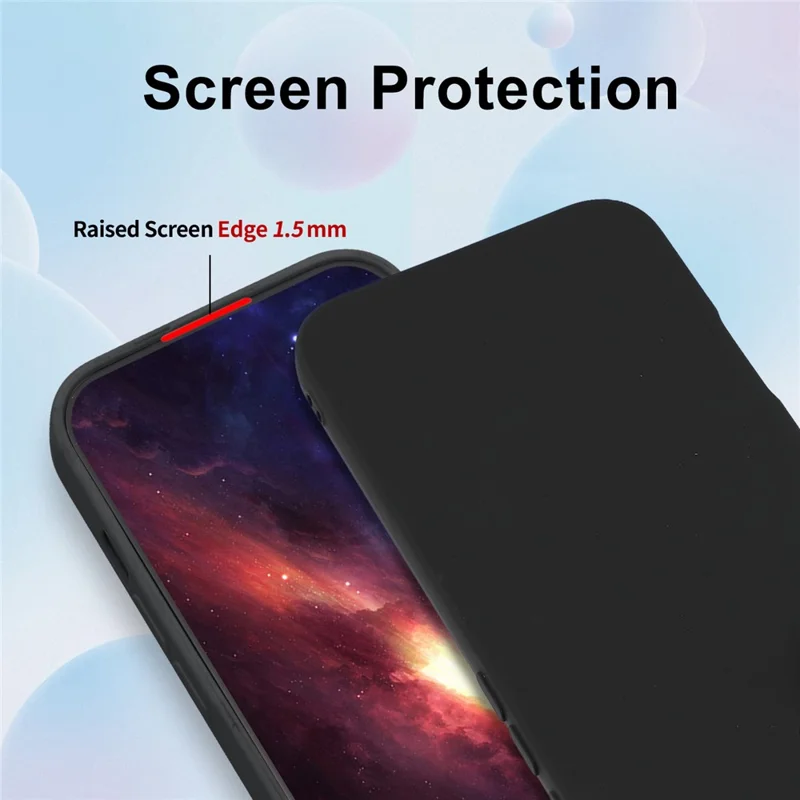 For Oppo Reno15 Pro 5G (Global)  /  Reno15 5G (China) Case Precise Camera Cutouts Soft TPU Shockproof Phone Cover - Black