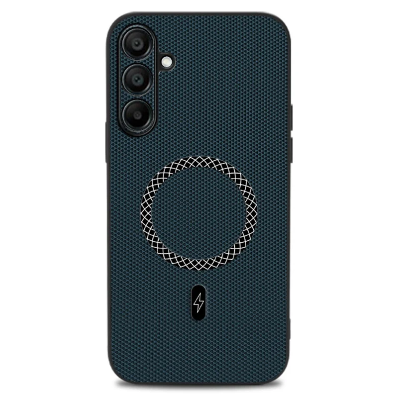 Case For Samsung Galaxy A16 5G  /  4G Triangle Texture PU Leather Shockproof Ultra Thin Cover - Blue