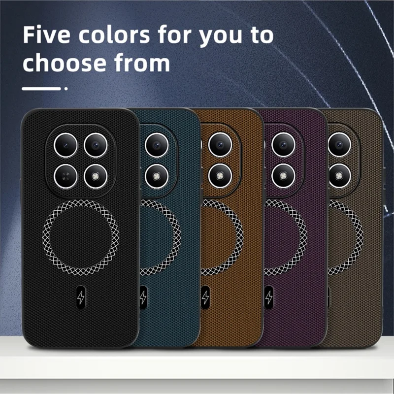 غطاء لهاتف شاومي بوكو M8 5G / ريدمي نوت 15 5G (نسخة عالمية) غطاء رفيع جدًا من جلد البولي يوريثان المطلي بنقشة مثلثية مقاوم للصدمات - أزرق