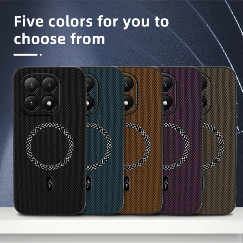 غطاء لهاتف شاومي 15T بتصميم مربع من جلد البولي يوريثان المضاد للصدمات وخفيف الوزن - أزرق