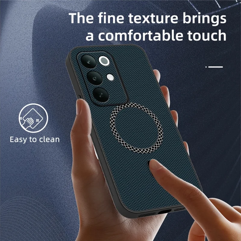 For Realme C85 Pro 4G Case Triangle Texture PU Leather Shockproof Ultra Thin Cover - Blue