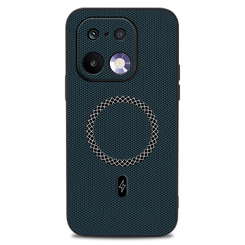 For Realme 16 Pro 5G Case Triangle Texture PU Leather Shockproof Ultra Thin Cover - Blue