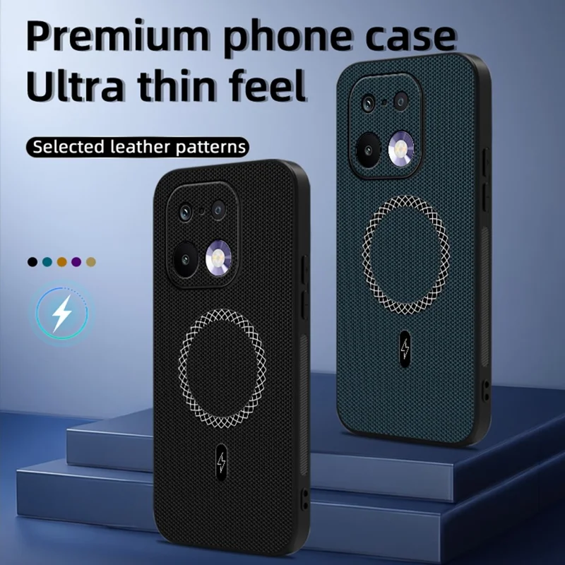 For Realme 16 Pro 5G Case Triangle Texture PU Leather Shockproof Ultra Thin Cover - Blue