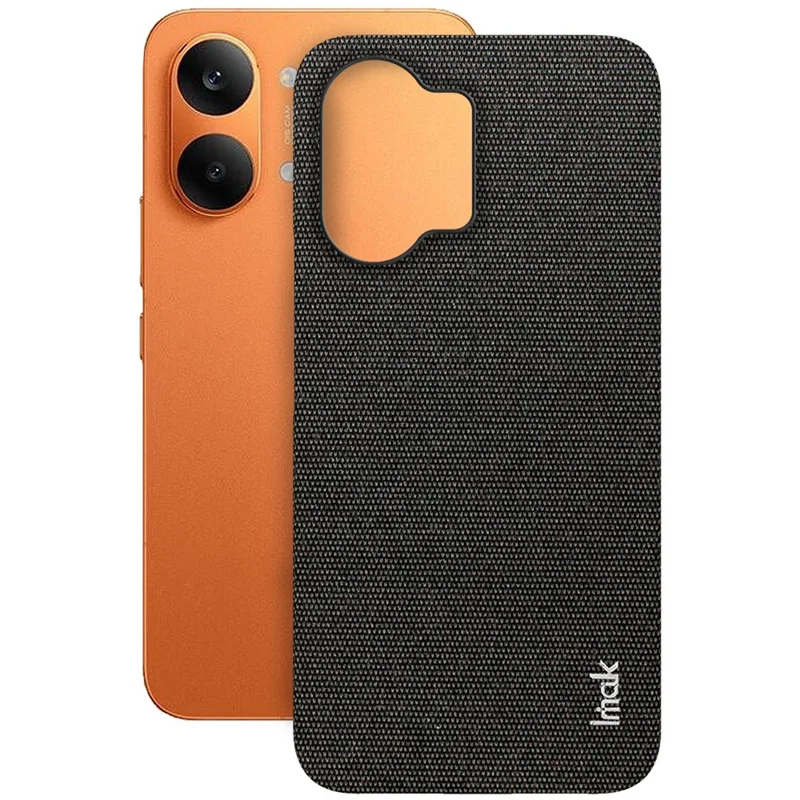 IMAK Ruiyi Series for Xiaomi Redmi Turbo 5 Max 5G  /  Poco X8 Pro Max 5G Case Fabric Texture Leather + PC Phone Back Cover - Black