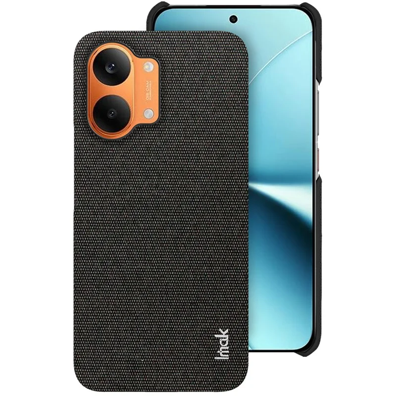 IMAK Ruiyi Series for Xiaomi Redmi Turbo 5 Max 5G  /  Poco X8 Pro Max 5G Case Fabric Texture Leather + PC Phone Back Cover - Black