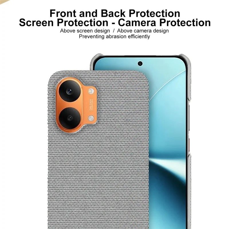 IMAK Ruiyi Series for Xiaomi Redmi Turbo 5 Max 5G  /  Poco X8 Pro Max 5G Case Fabric Texture Leather + PC Phone Back Cover - Black