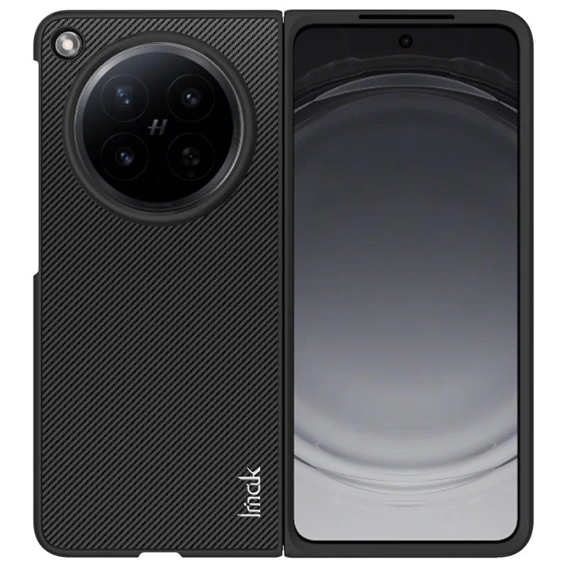 IMAK Ruiyi Series for Oppo Find N6 5G Case Carbon Fiber Texture Leather + PC Phone Cover