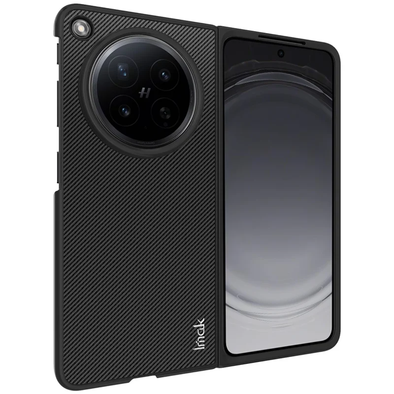 IMAK Ruiyi Series for Oppo Find N6 5G Case Carbon Fiber Texture Leather + PC Phone Cover