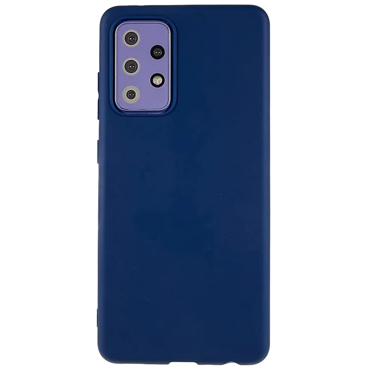 TPU Phone Case for Samsung Galaxy A52 5G / 4G / A52s 5G Matte Flexible Anti-scratch Cell Phone Cover - Sapphire