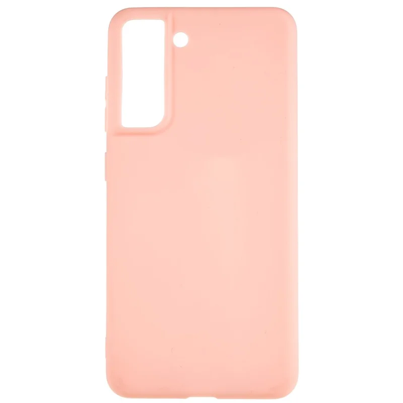 For Samsung Galaxy S21 FE 5G Anti-Scratch Cell Phone Cover Matte Flexible TPU Phone Case - Light Pink