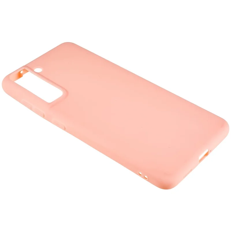 For Samsung Galaxy S21 FE 5G Anti-Scratch Cell Phone Cover Matte Flexible TPU Phone Case - Light Pink