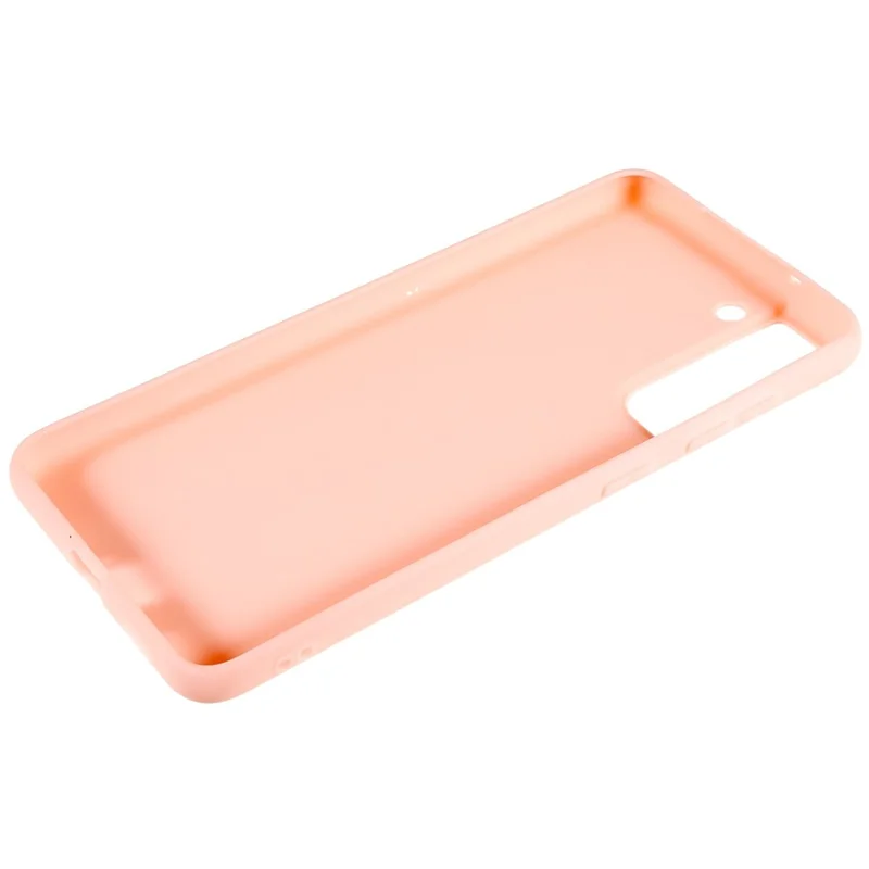 For Samsung Galaxy S21 FE 5G Anti-Scratch Cell Phone Cover Matte Flexible TPU Phone Case - Light Pink