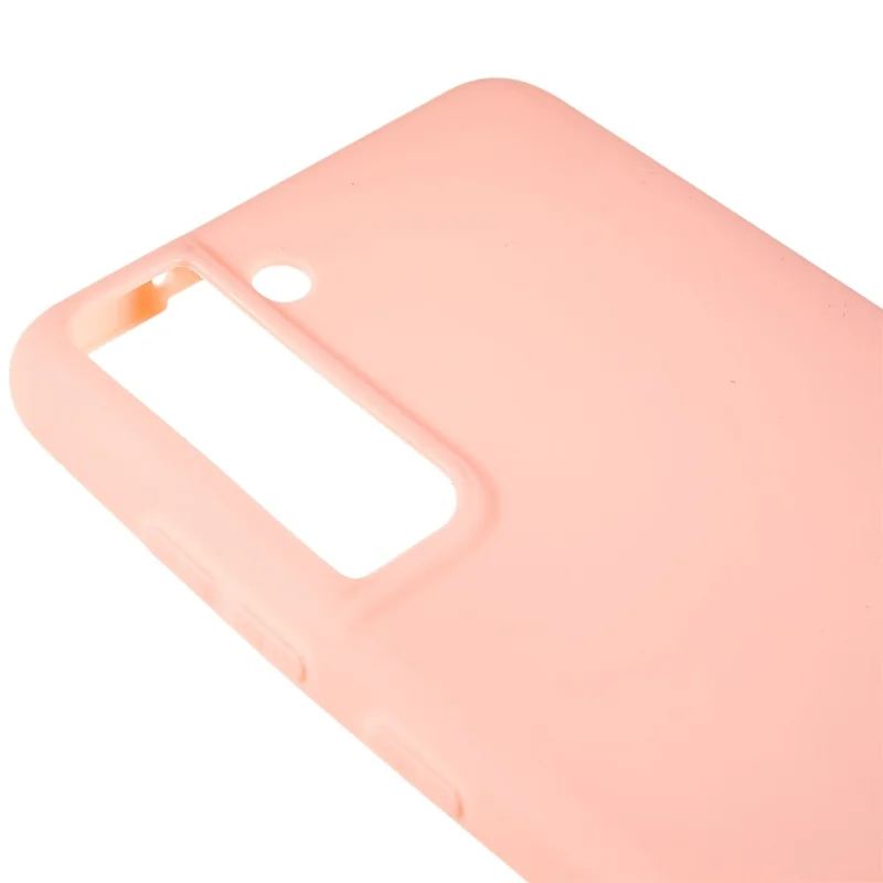 For Samsung Galaxy S21 FE 5G Anti-Scratch Cell Phone Cover Matte Flexible TPU Phone Case - Light Pink