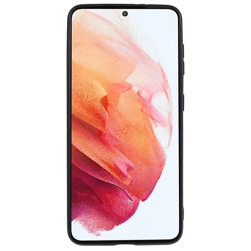 Back Shell for Samsung Galaxy S21 4G / 5G Shockproof TPU Phone Case Fingerprint Free Matte Protective Cover - Black