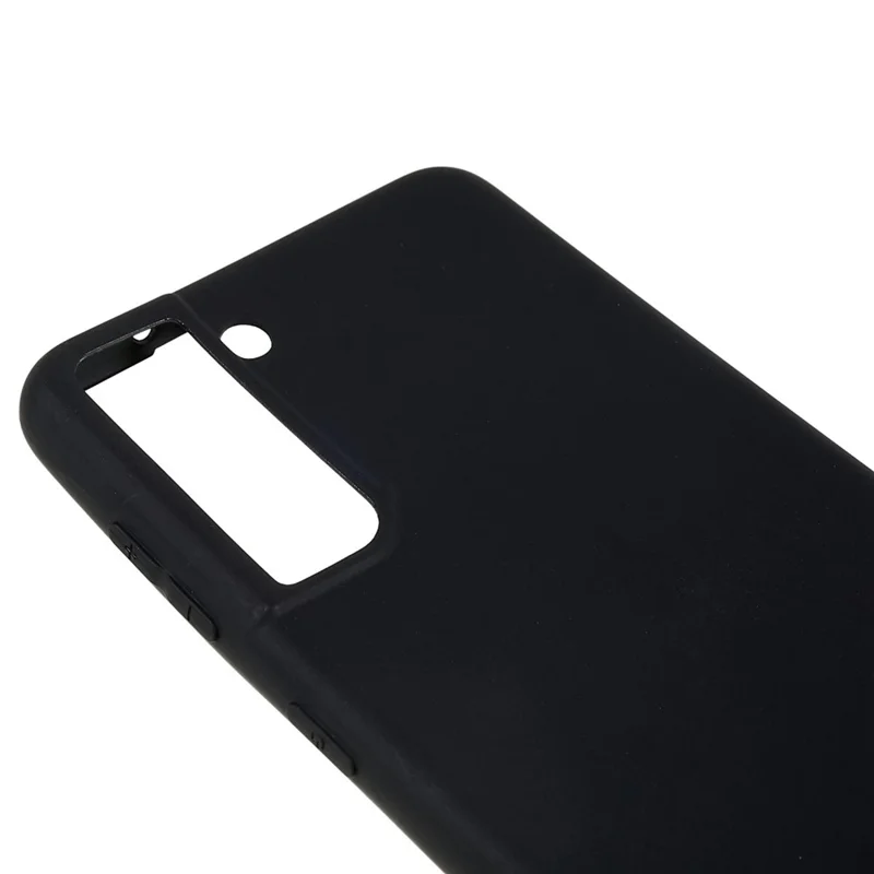 Back Shell for Samsung Galaxy S21 4G / 5G Shockproof TPU Phone Case Fingerprint Free Matte Protective Cover - Black