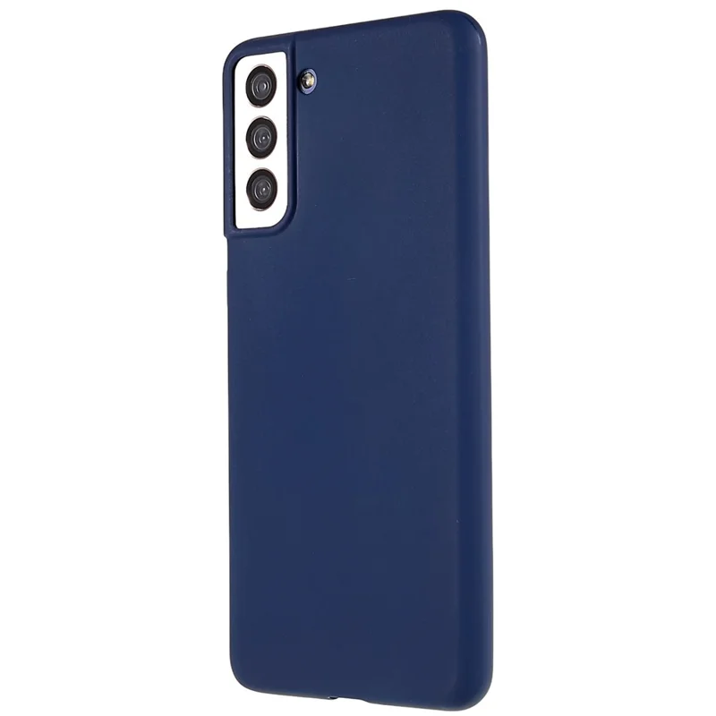Back Shell for Samsung Galaxy S21 4G  /  5G Shockproof TPU Phone Case Fingerprint Free Matte Protective Cover - Sapphire