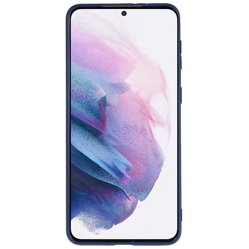 Back Shell for Samsung Galaxy S21 4G  /  5G Shockproof TPU Phone Case Fingerprint Free Matte Protective Cover - Sapphire